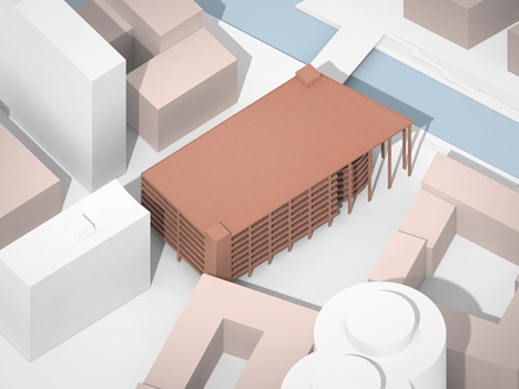 Car park by JAJA Architects features a planted facade and rooftop park-31