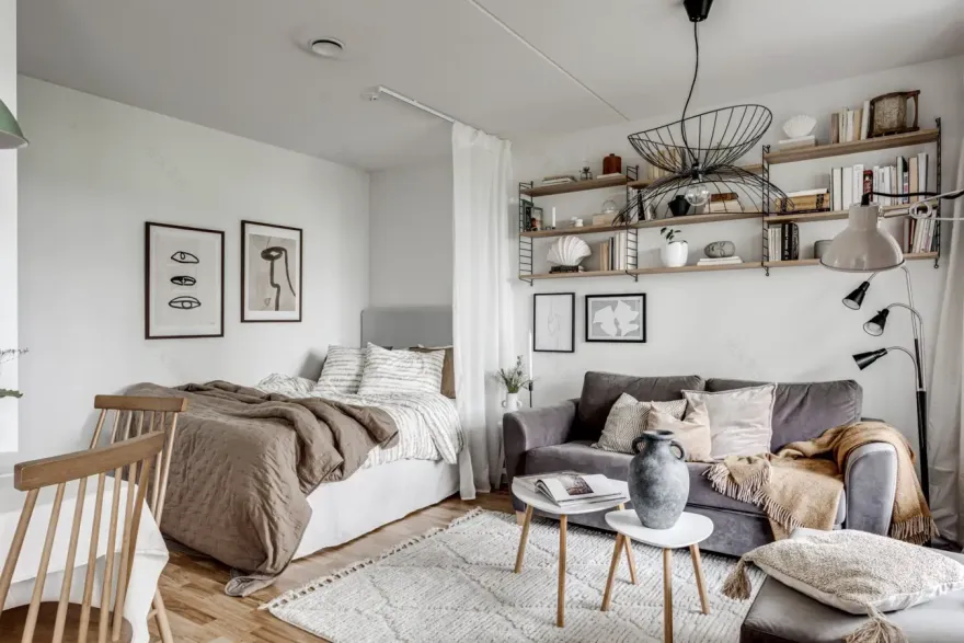 自然风 39m2 小户型公寓设计-9