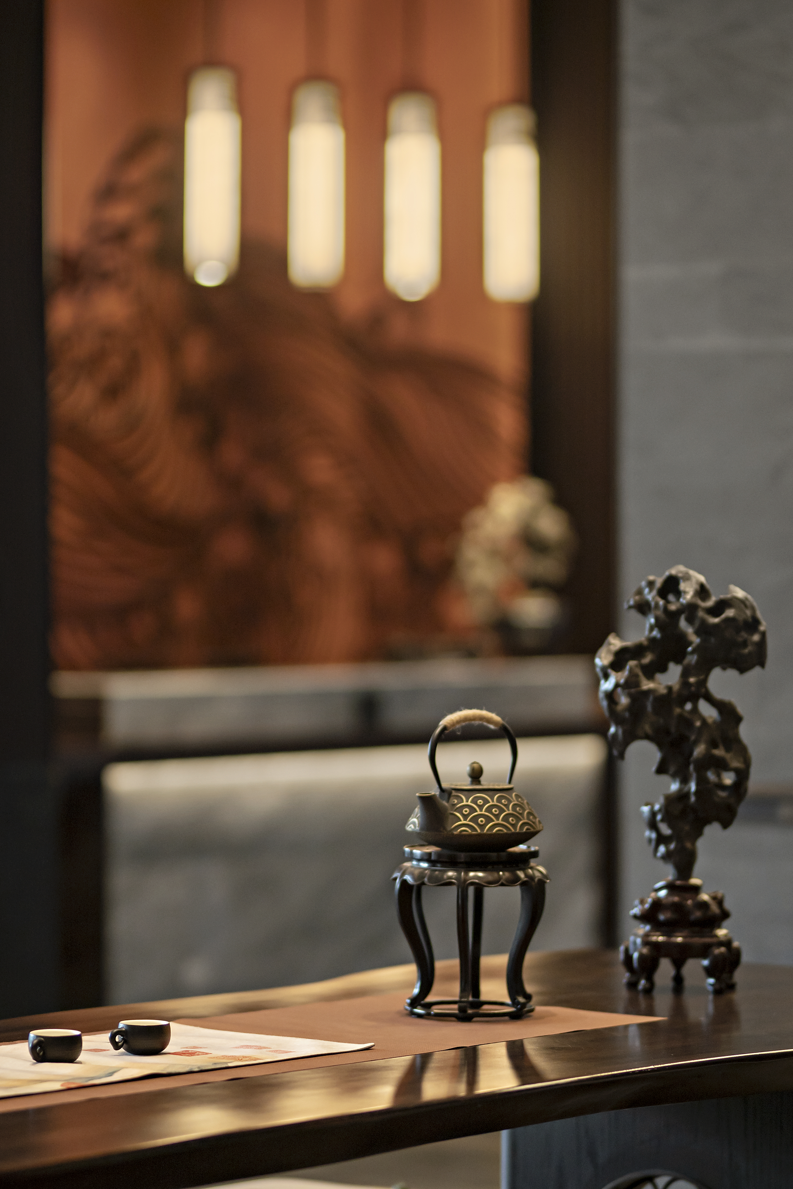 盘石设计 | 600㎡中式设计 一派东方雅意寄情山水之间 -9