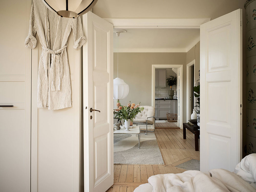 瑞典 60 平米温馨公寓，丰富纺织品打造舒适氛围-18