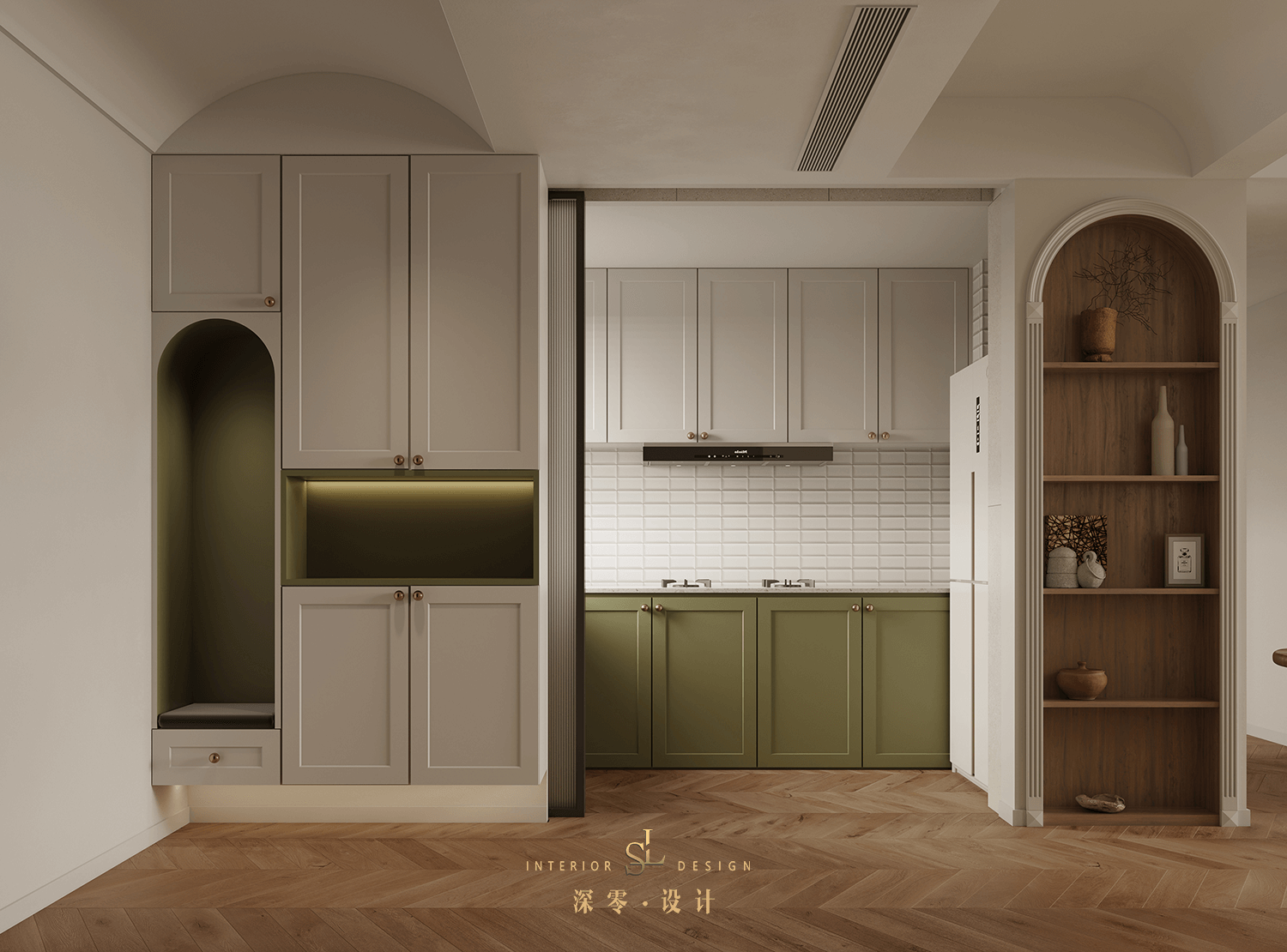 茶色复古家庭空间设计-13