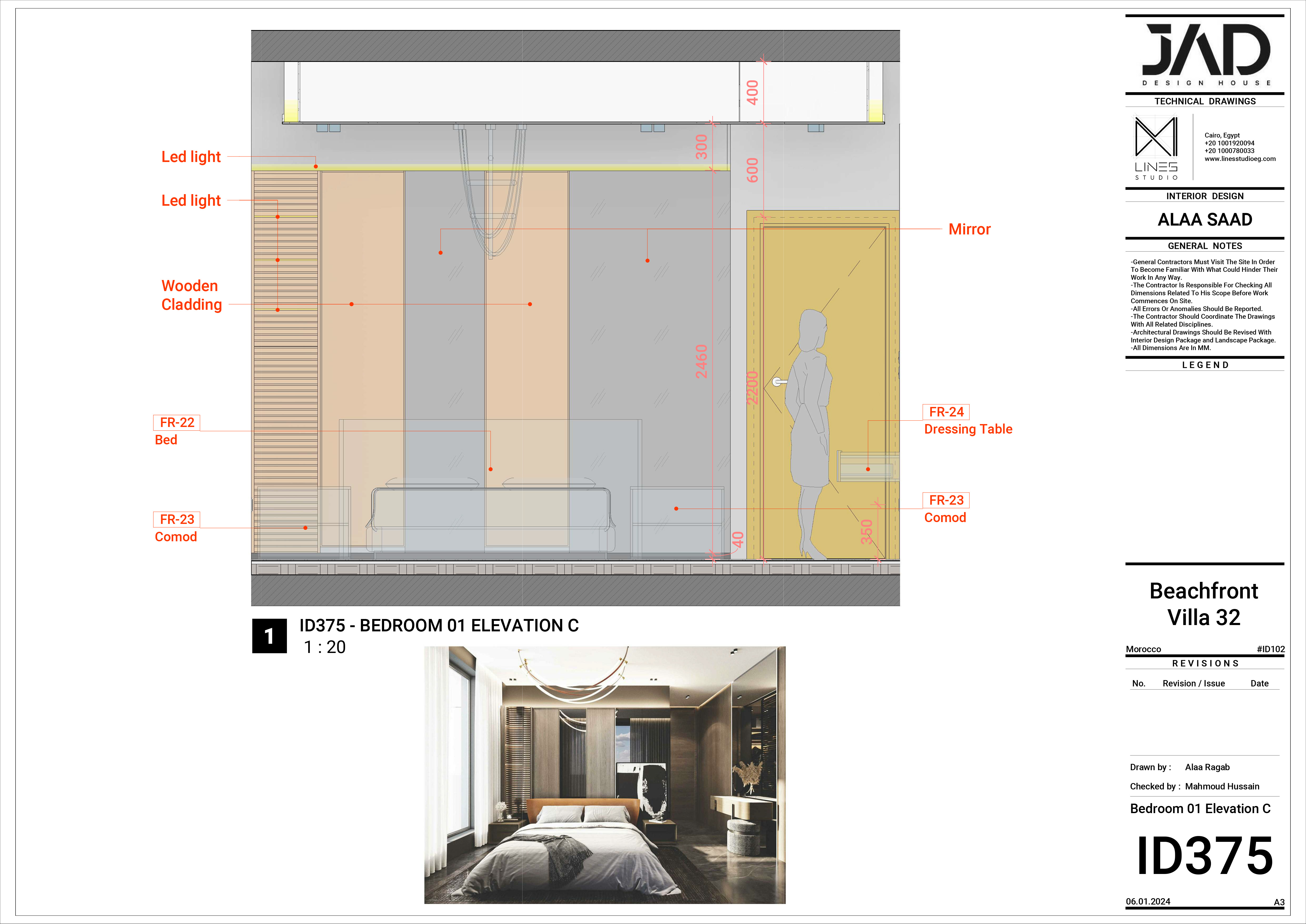 摩洛哥海滨别墅 B32 室内设计丨LINES Studio-19