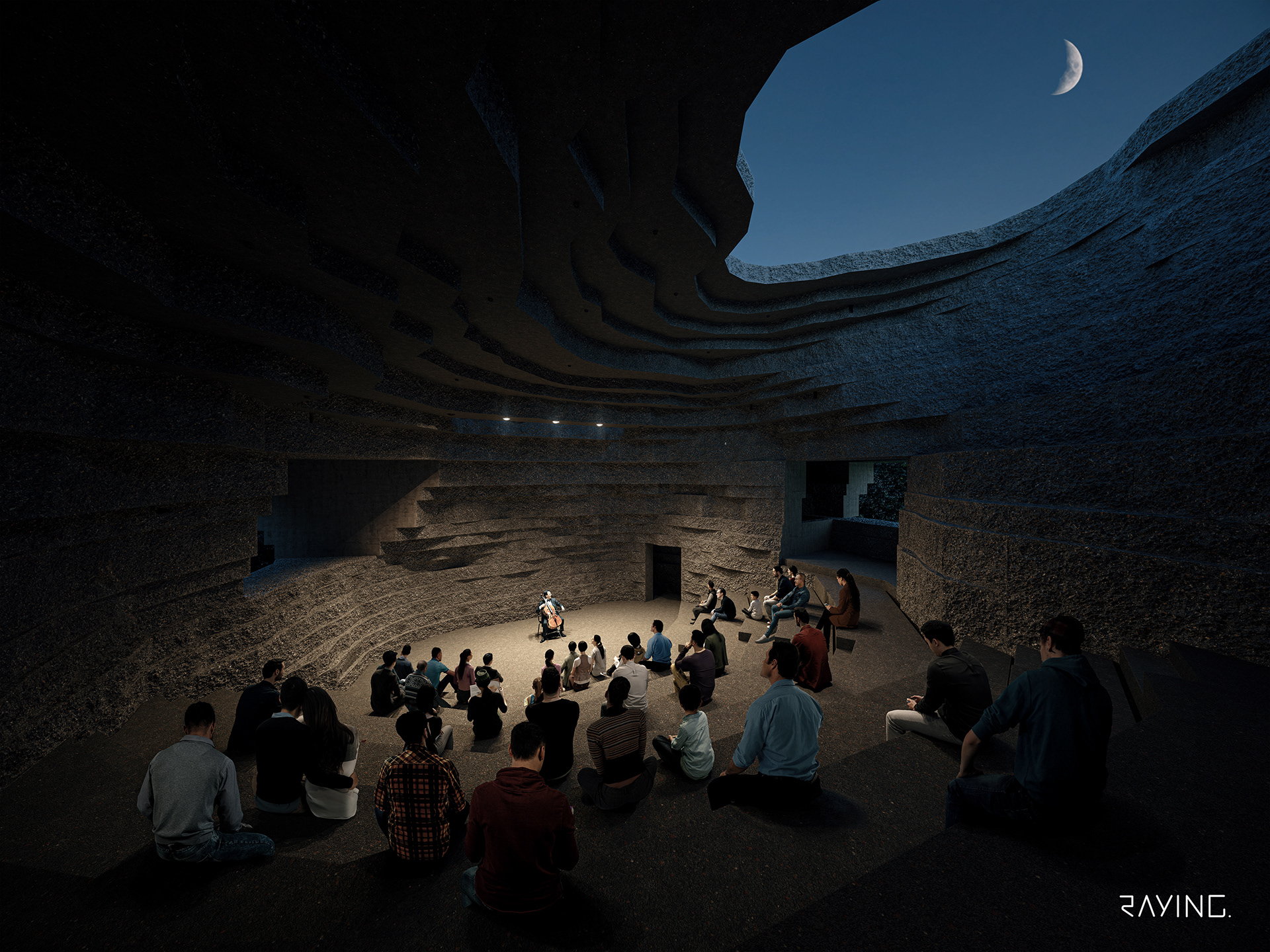 岩石世界·阿那亚音乐厅丨中国承德丨OPEN ARCHITECTS-10