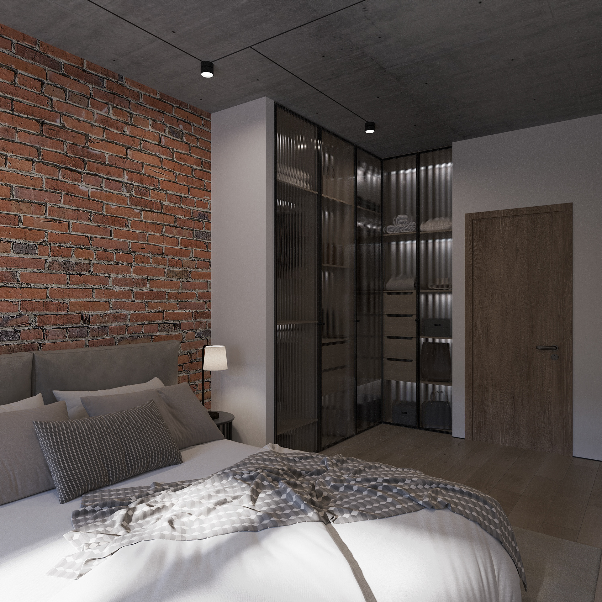 80m2 apartment in industrial style-14