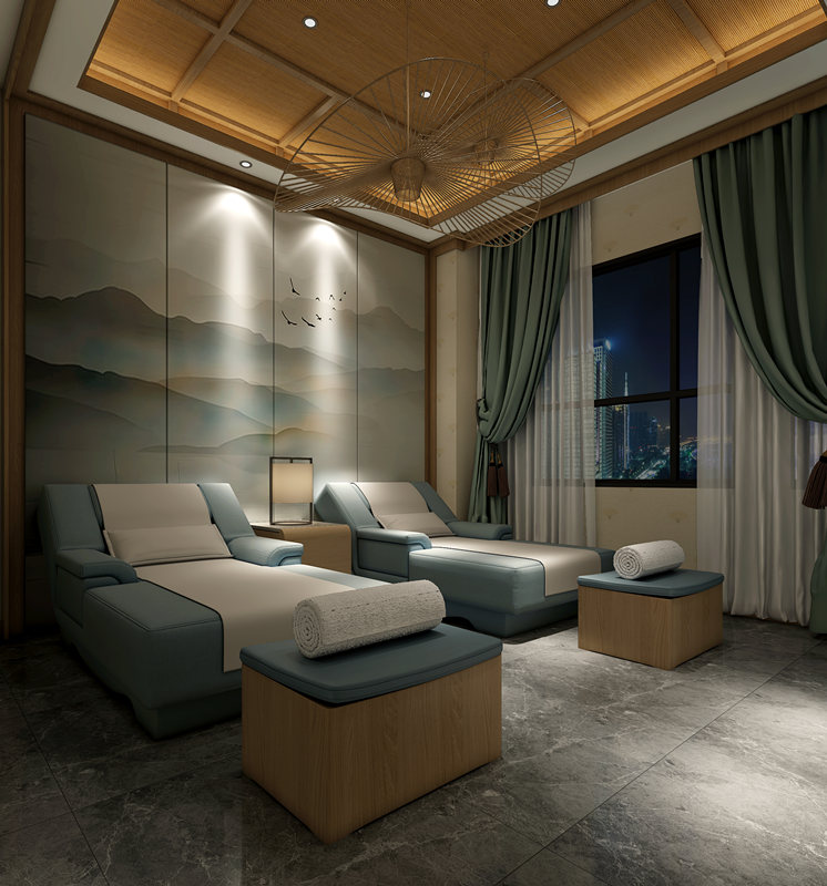 西安时尚足浴店装修案例-8