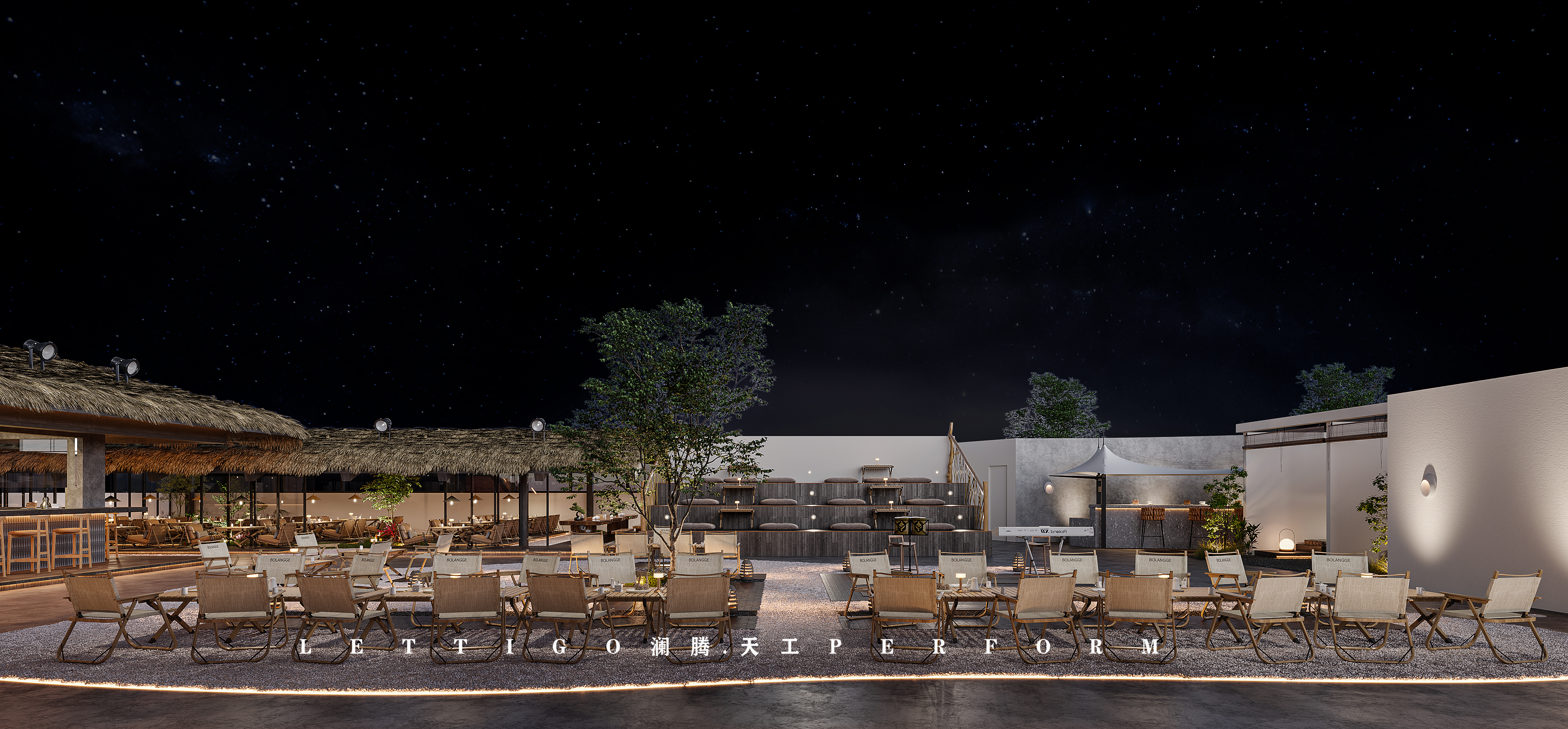 这样的露营风花园式露厅餐厅才是餐饮界的王者吧-1