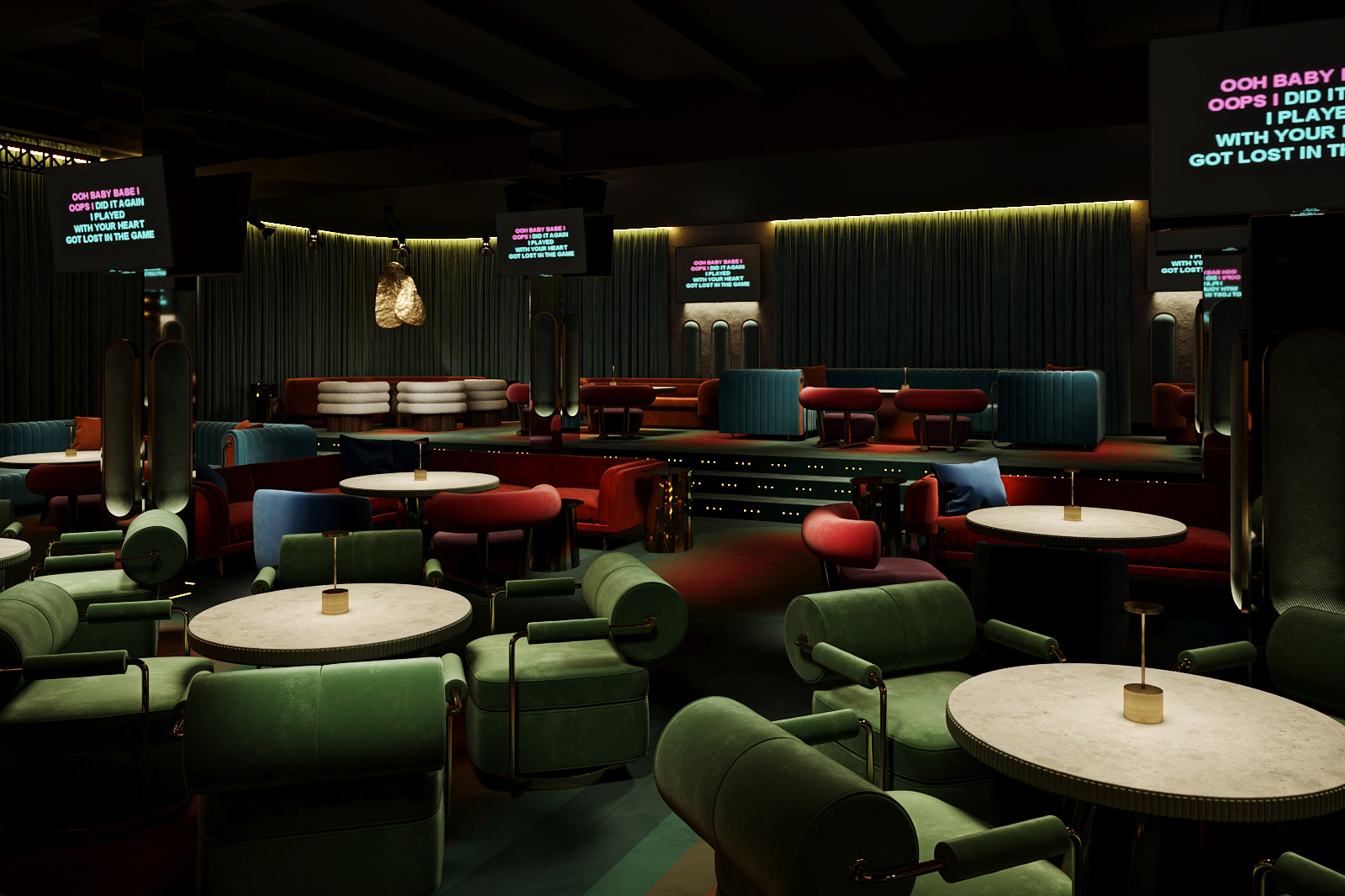 复古风格卡拉 OK歌后丨俄罗斯莫斯科丨ARCHPOINT Studio-8