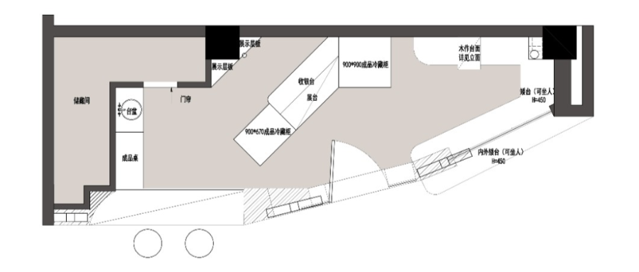 35 平米小空间的大设计 · 南京建邺区甜品店“吾空作品”丨中国南京丨吾空建筑空间设计-28