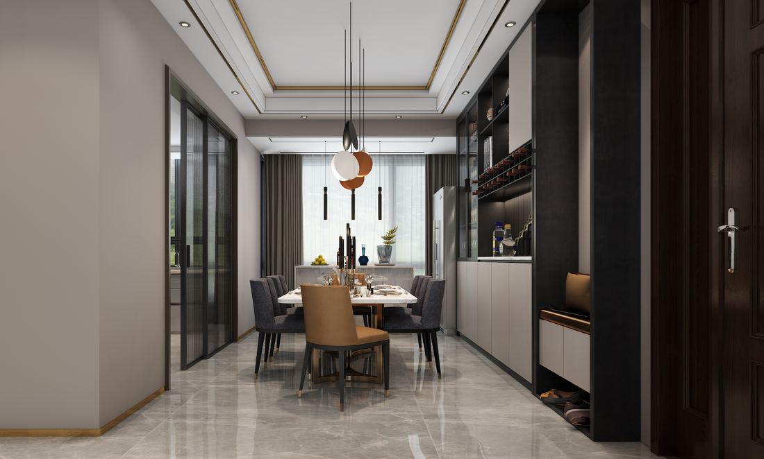 现代轻奢复式楼设计-2