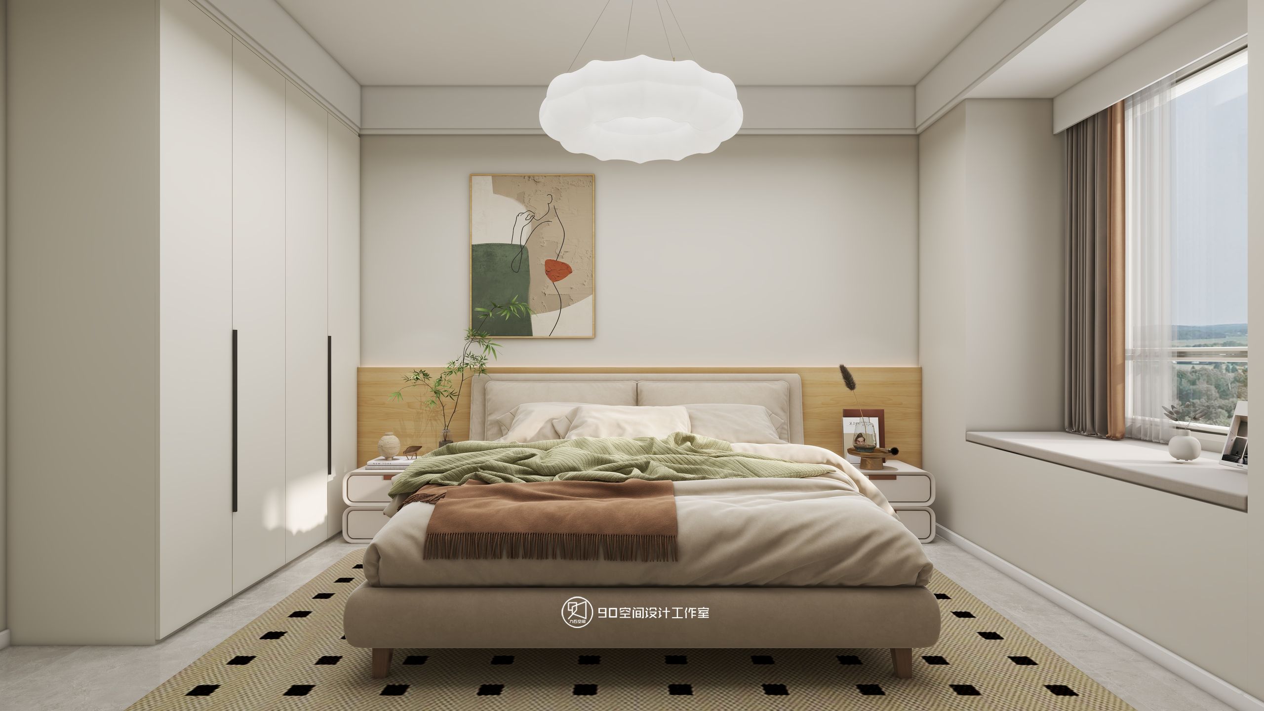 90 空间设计∣128㎡北欧奶油风-28