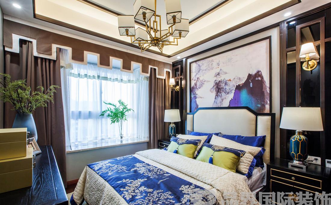 刘琦打造新中式风格龙湖青花瓷空间-18