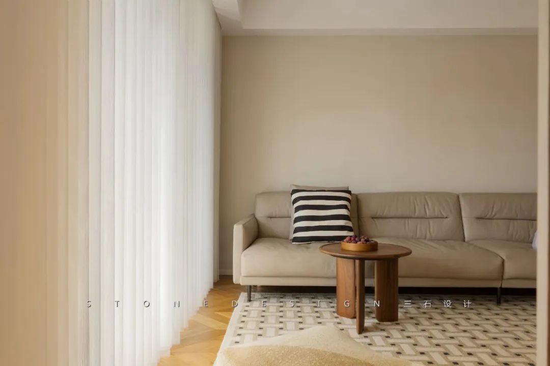 奶油色调的家丨中国台州丨三石设计工作室-11