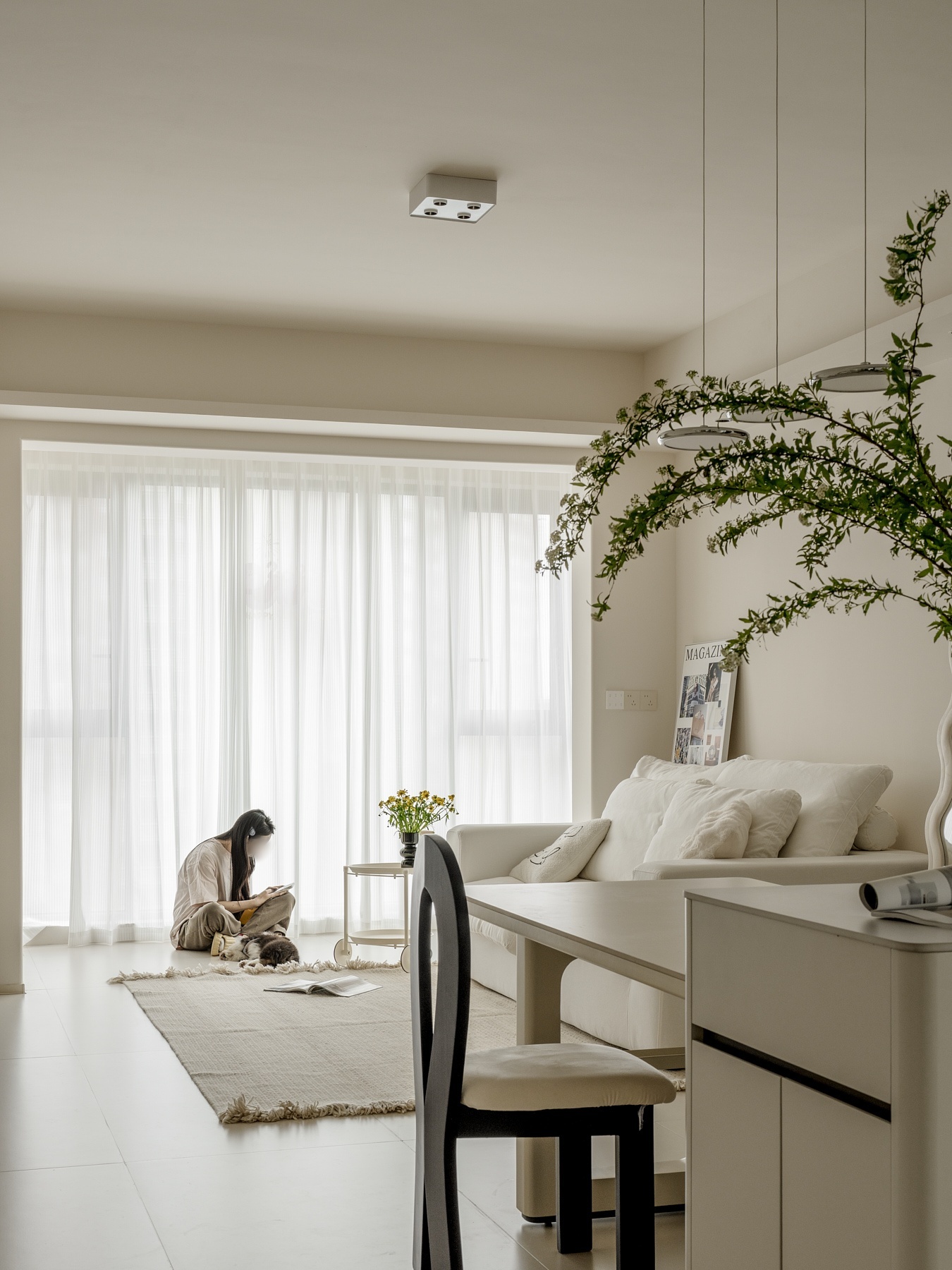 98㎡三房格局，动线重塑×收纳整合×简约奶油风-40