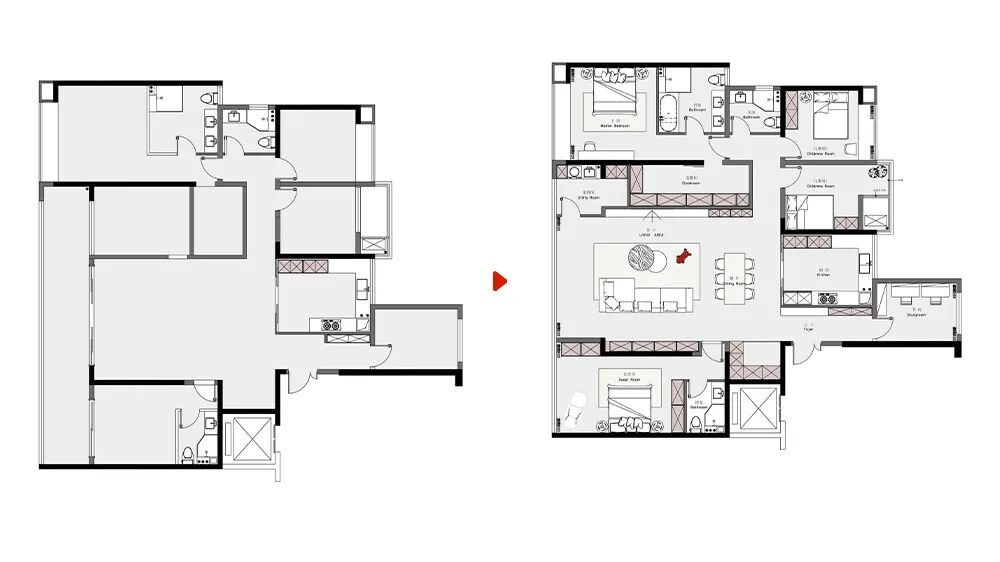 244㎡现代意式大宅丨住美全案&浅白设计-20