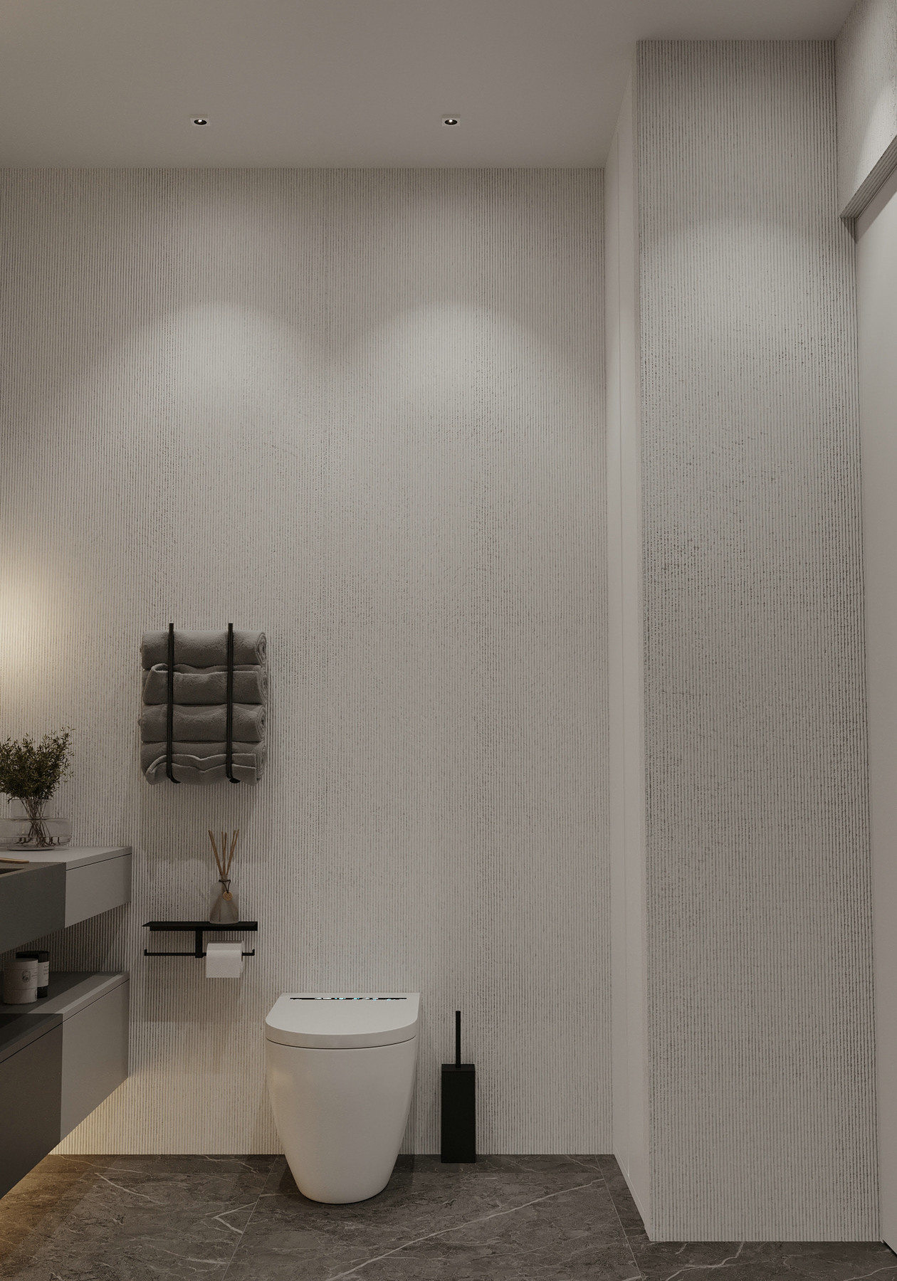 莫斯科灰色系公寓设计丨俄罗斯莫斯科-11