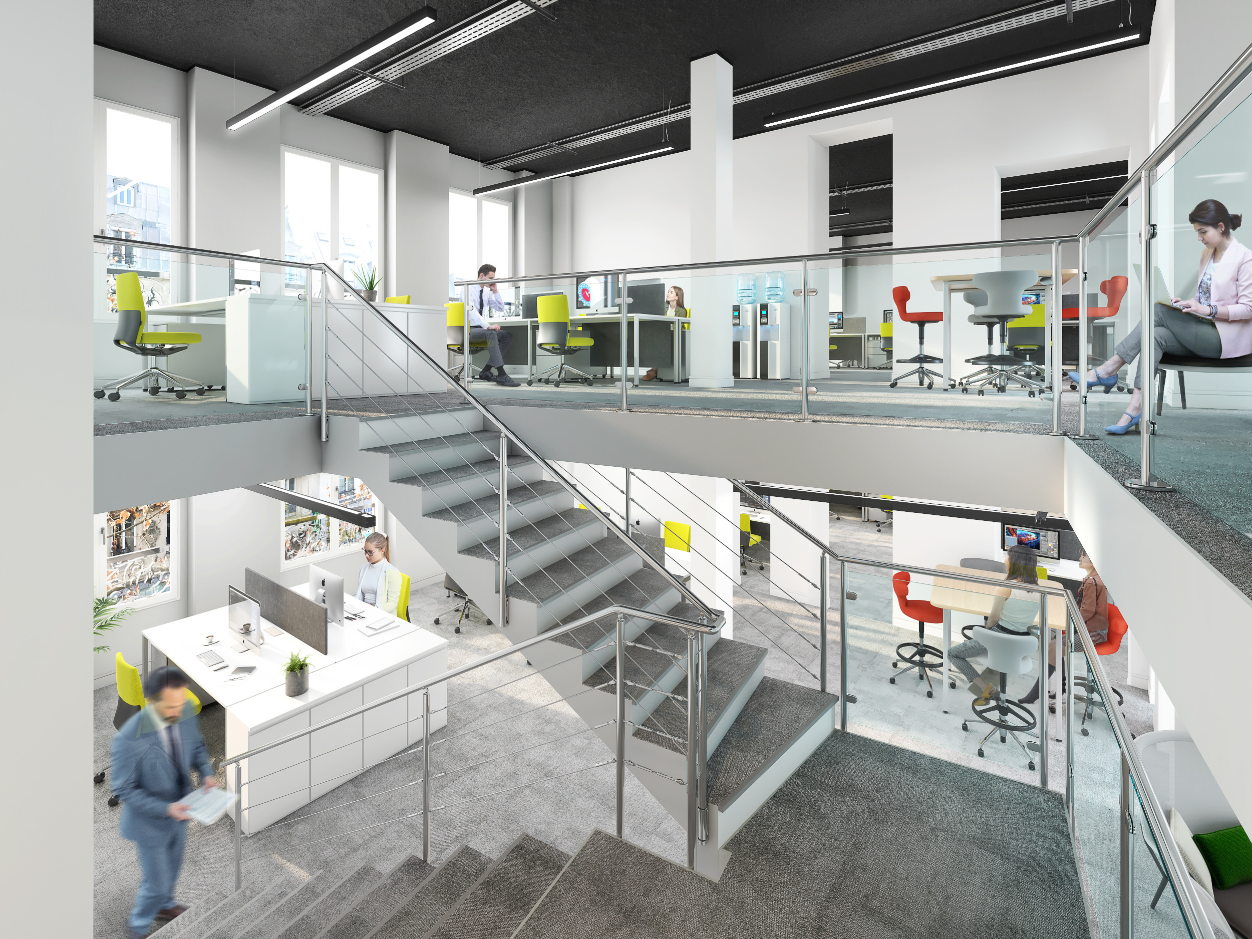 Office Interiors & Open Spaces - 3D & VR 360°-7