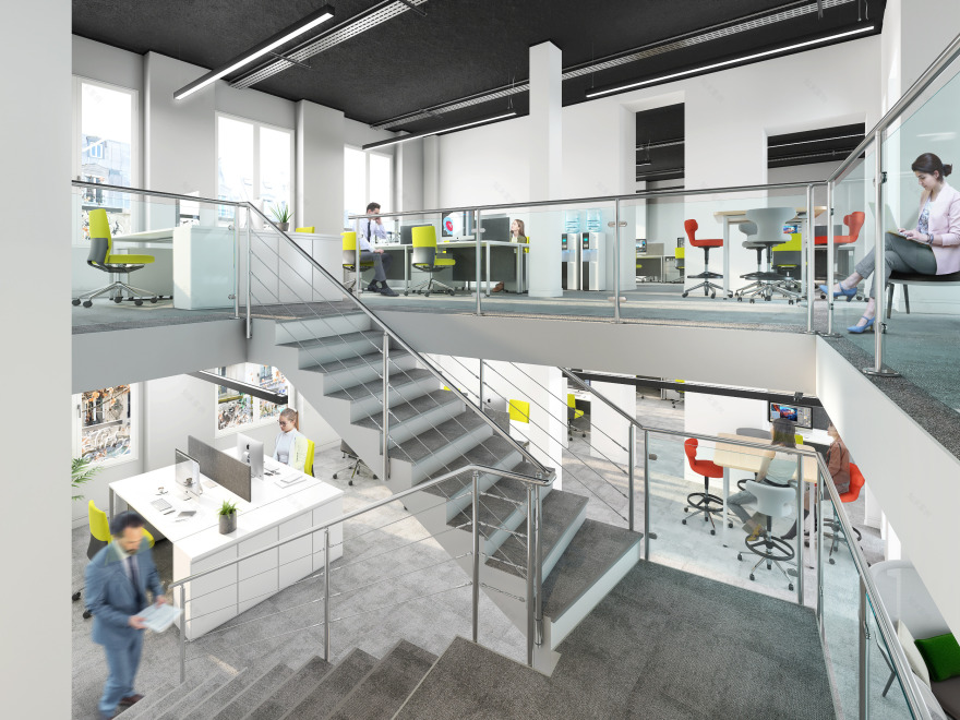 Office Interiors & Open Spaces - 3D & VR 360°-7