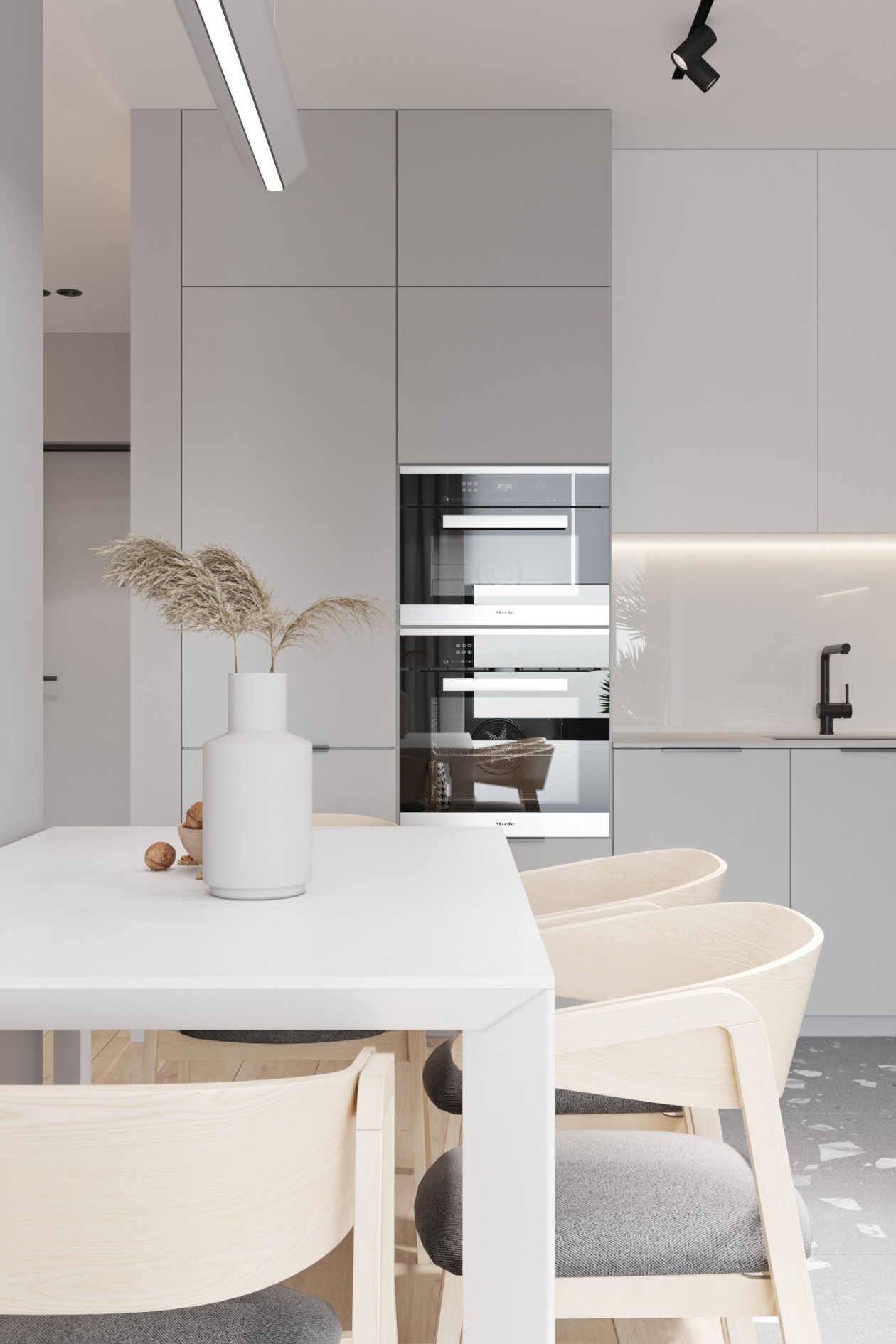 65平 简约白色系空间设计！-9