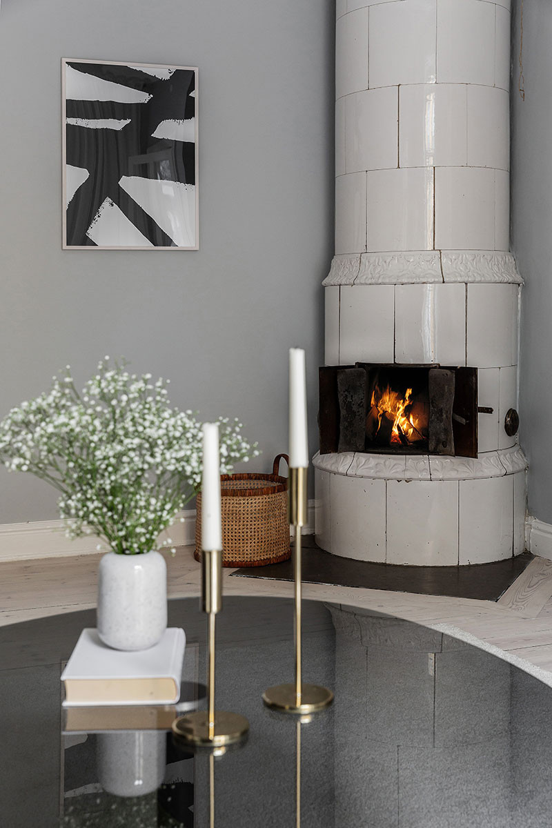 舒适北欧小公寓，灰色基调搭配温馨贝壳色调-4