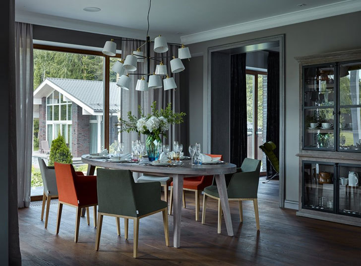 莫斯科现代农庄的室内设计魅力-3