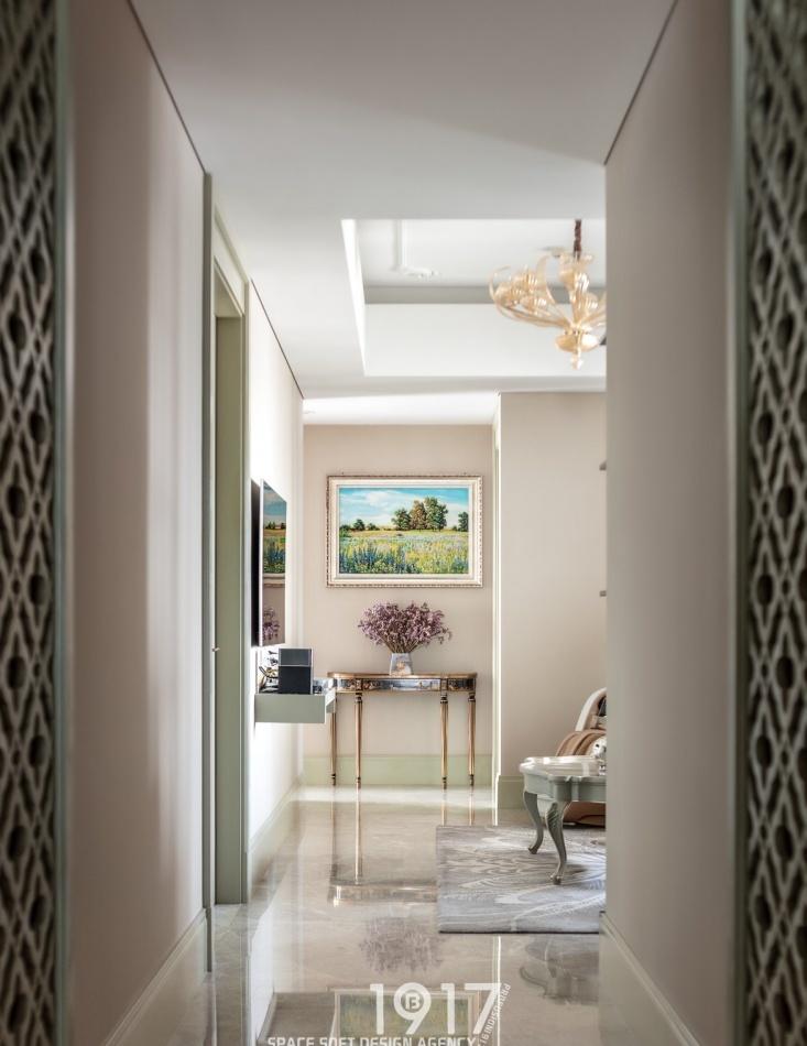 缤纷1917软装丨平层丨优雅新古典，把贵族范儿带入家中-2