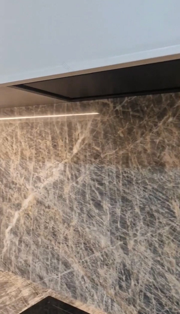 天空石英石厨房丨俄罗斯莫斯科丨Kameno Cube Stone Atelier-3