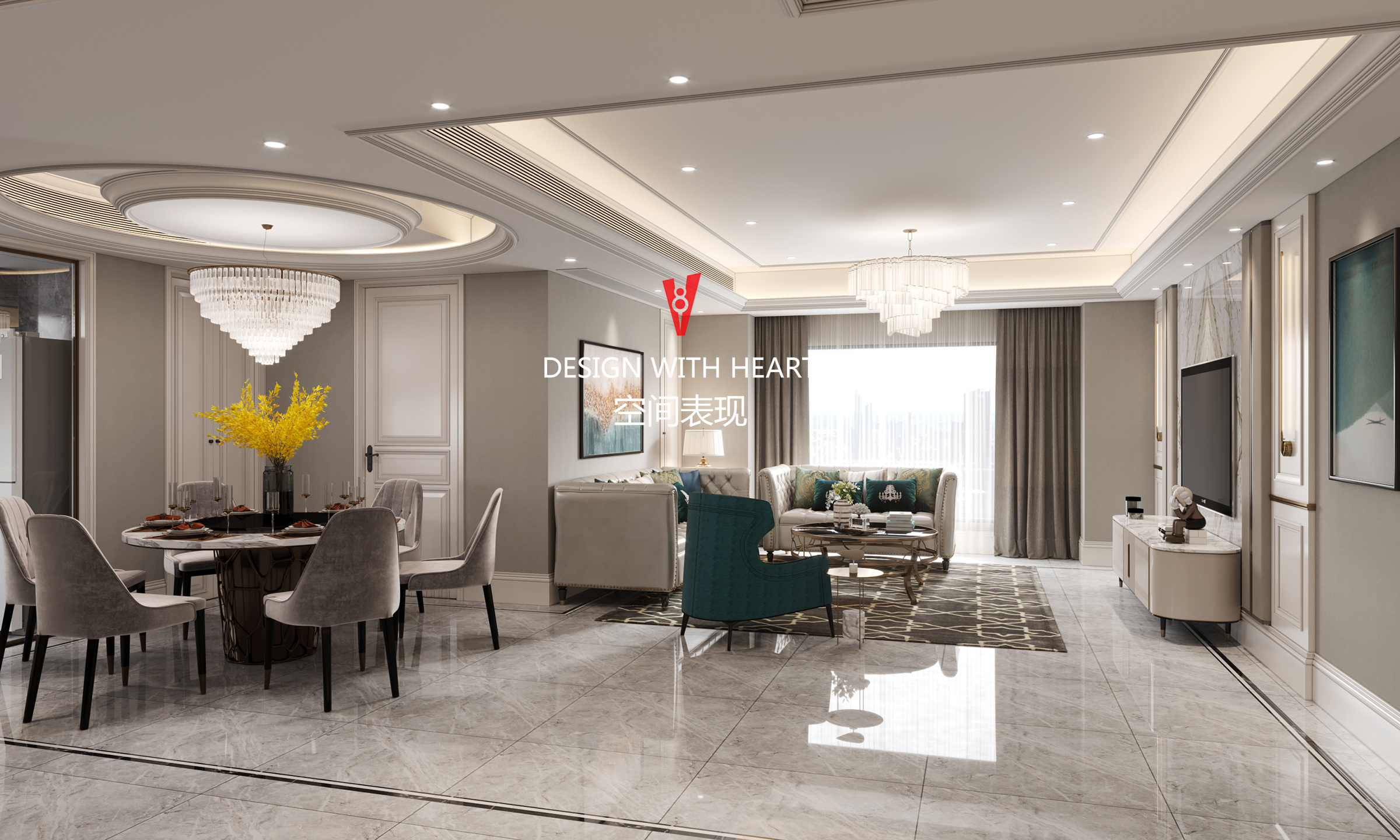 现代混搭风格的家装设计，打造温馨舒适的 V8 空间-1