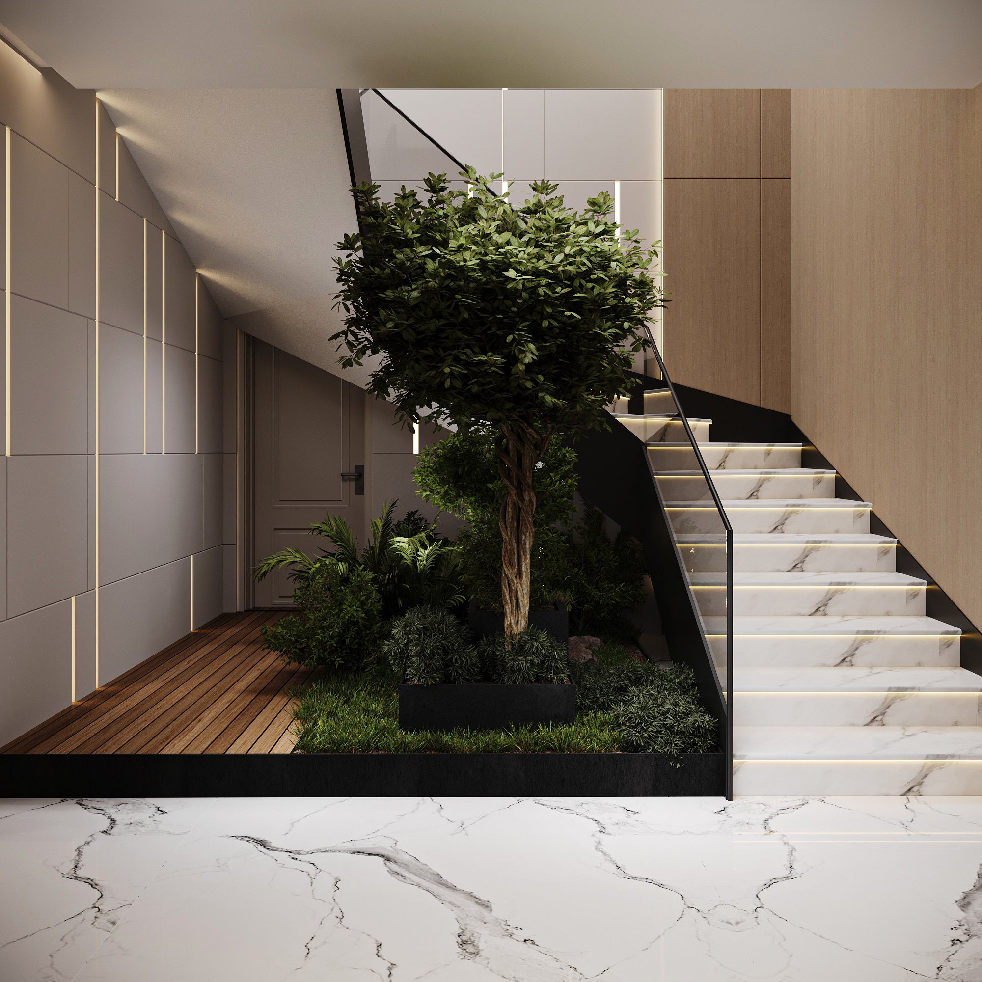 Entrance 住宅设计丨阿联酋迪拜丨Marwa Salah-9