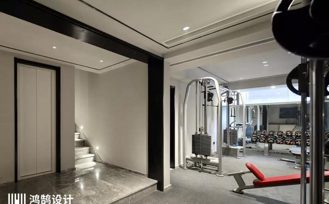 绍兴鸿鹄设计丨别墅空间,现代简约风的低奢艺术-45