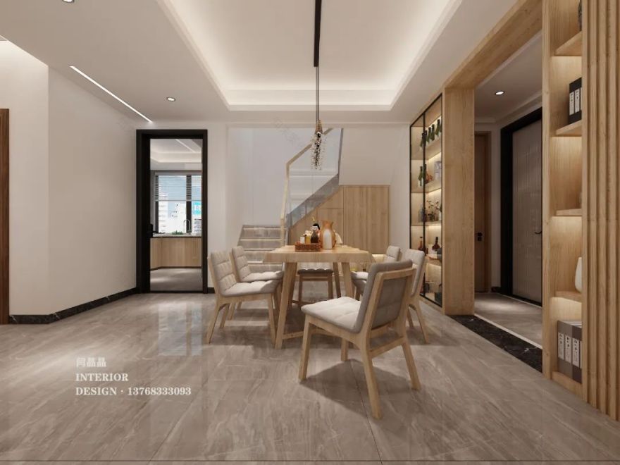 原木风复式居住空间设计丨中国桂林丨闫晶晶-22