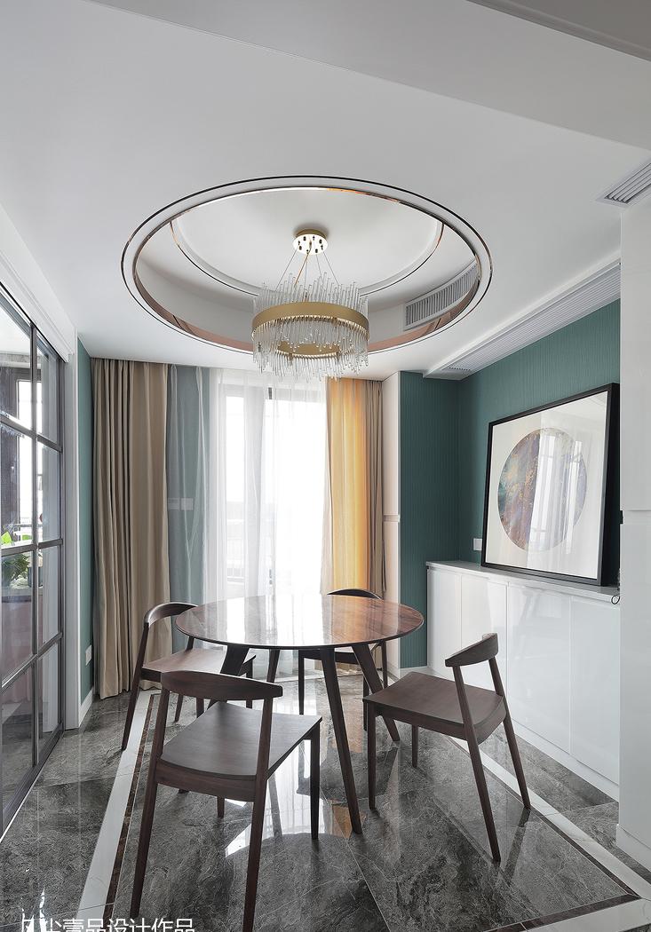 轻奢绿色玄关,精致山水空间-14