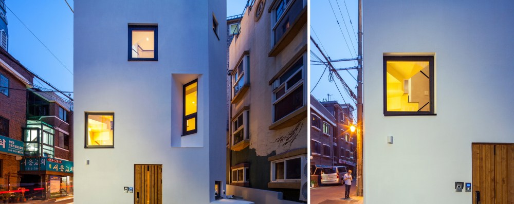 首尔“裂缝”之家 | 小地块中的大空间设计-57