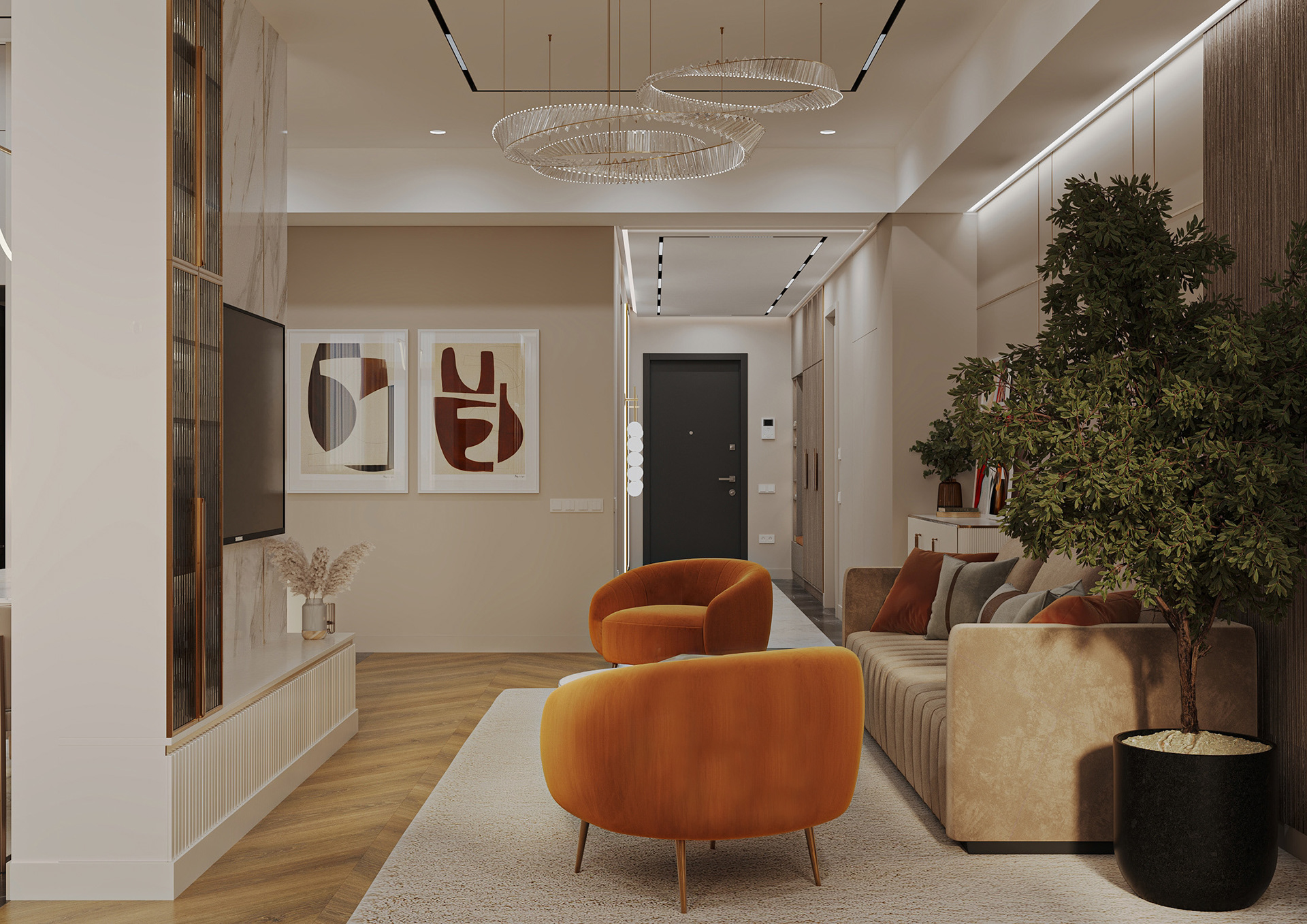 鲁尔现代室内设计

注：由于Lu·ery不太明确具体是什么，推测可能是鲁尔，此处按音译处理若有更准确背景信息，可进一步修正 丨ArmeniaYerevan丨Nelly Manukian,toon.project-14