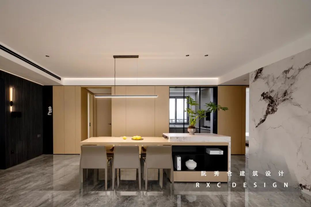 公园里 150㎡原木与灰黑的现代空间丨中国合肥丨阮秀仓建筑设计-20