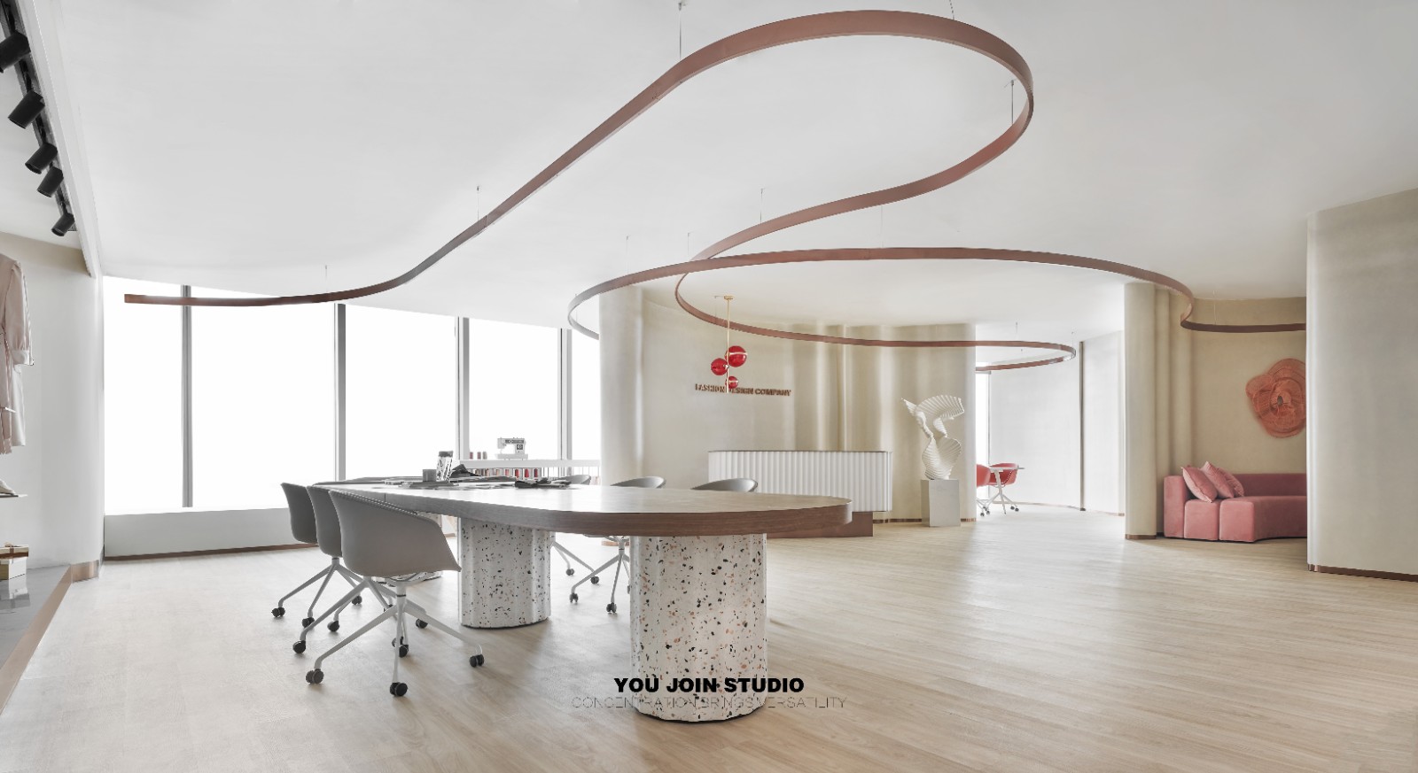 素柔绸纺办公空间设计丨于几设计-9