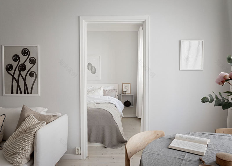 简约北欧风,45 平米小公寓变身时尚灵感空间-14