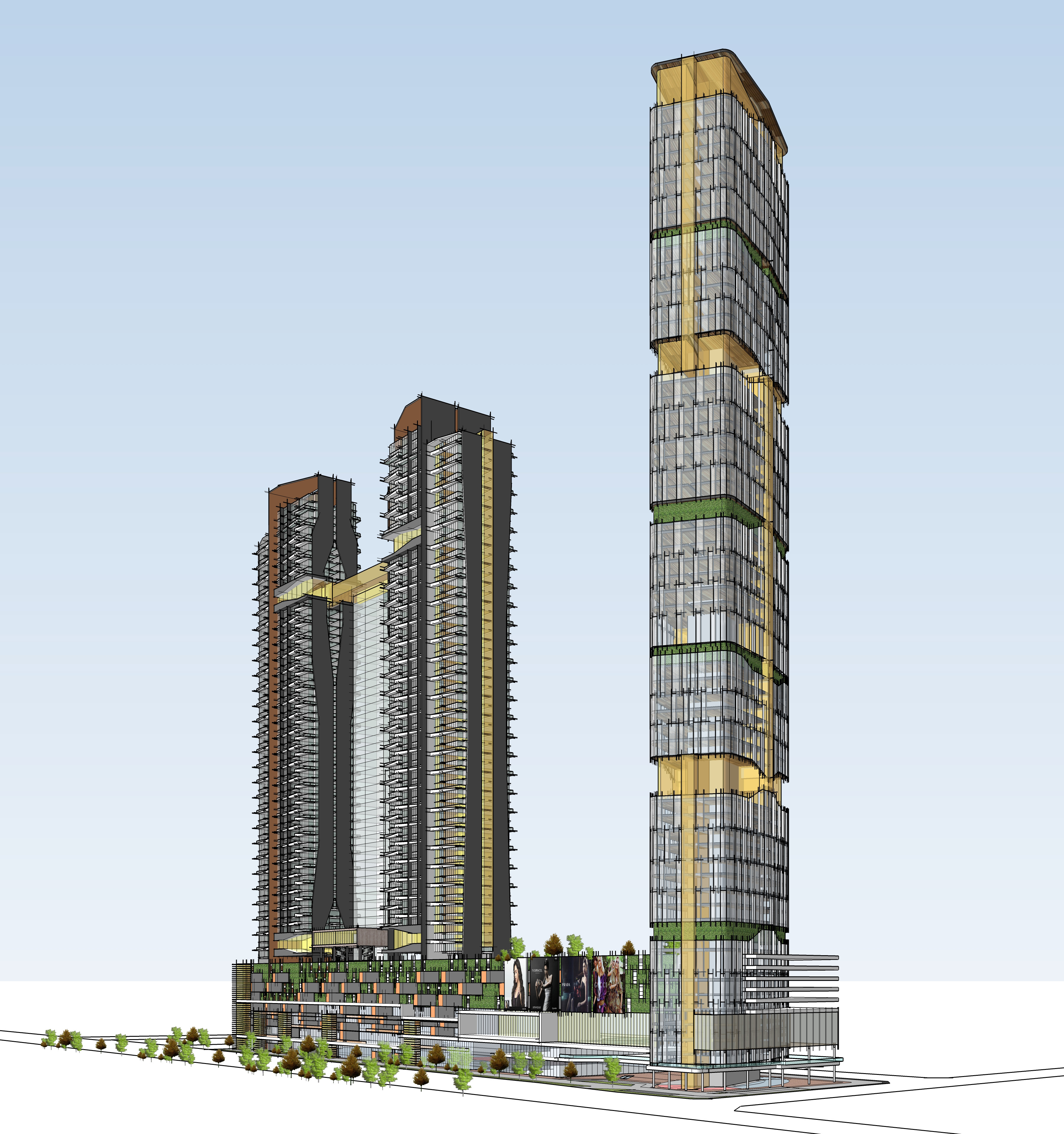 混搭风开发与总体规划 | 多业态综合体设计展示-33