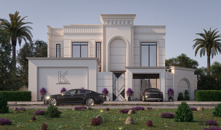 新古典别墅立面丨Bareeq Consulting-13