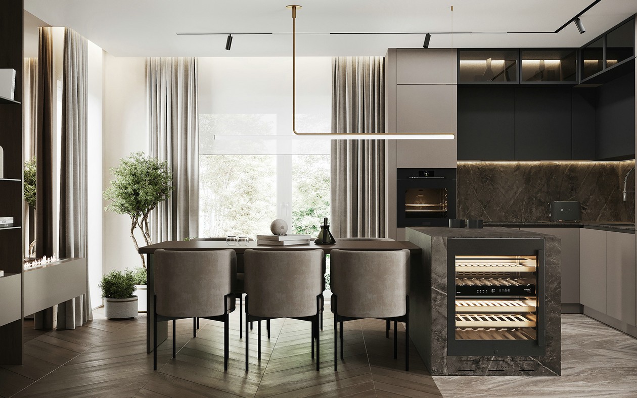 105㎡简约风住宅设计-4