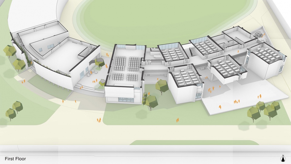 弧形堡垒校园 | 印度 St Martha Bethany Vidyalaya 学校一期设计-48