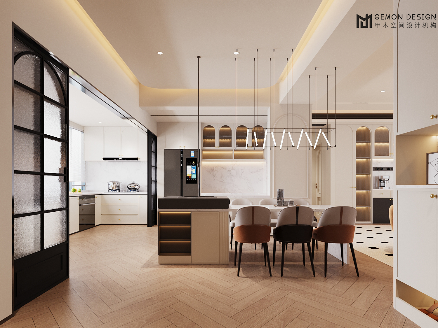 GEMON DESIGN | 衡阳 · 上河九章 148㎡轻法风格-2