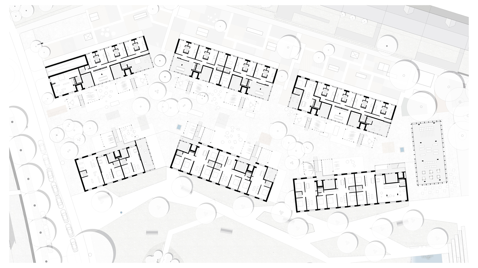 Huebergass and District Park Bern Housing / GWJ Architektur-23