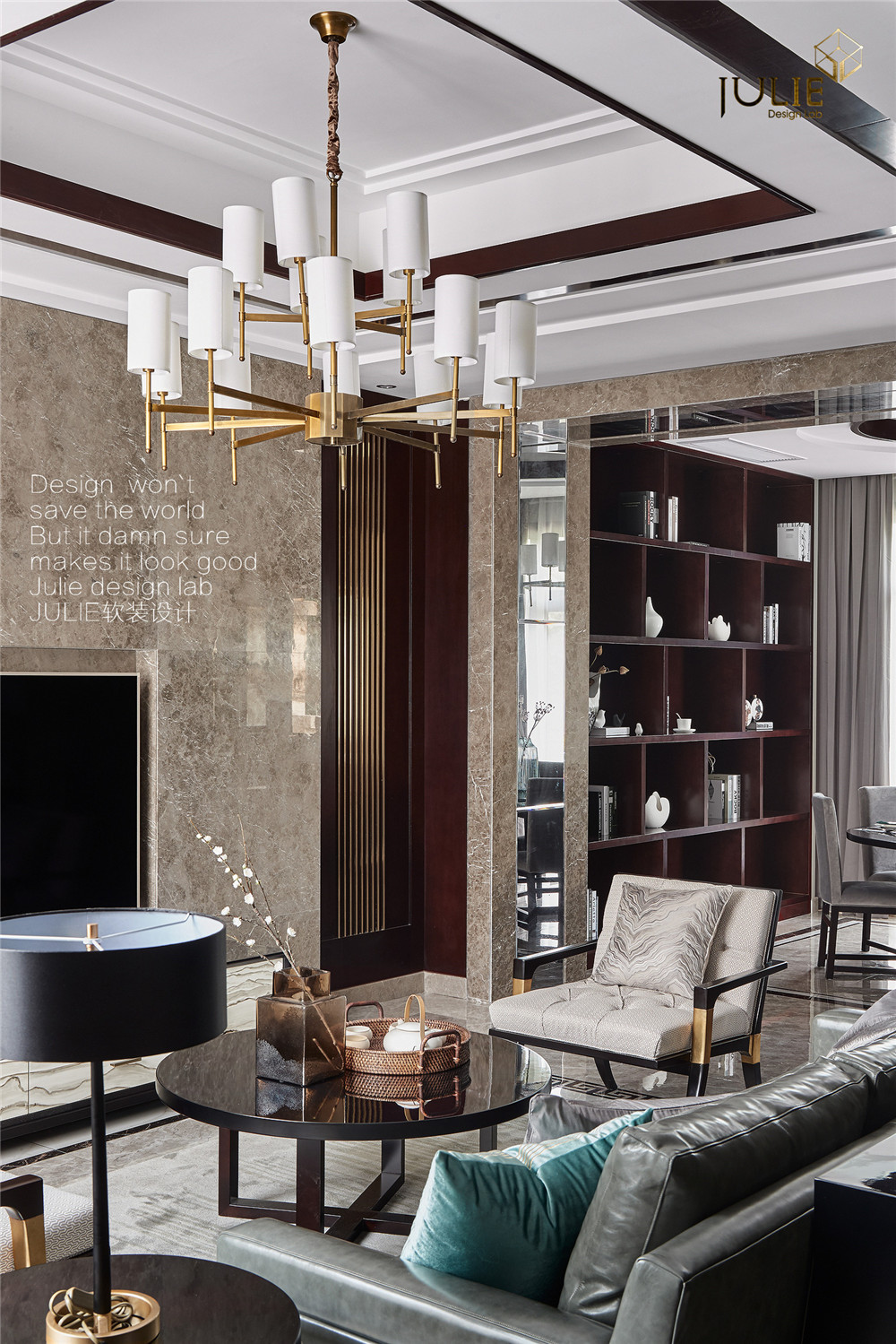 杭州东海闲湖城新中式混搭设计,呈现雅致空间-22