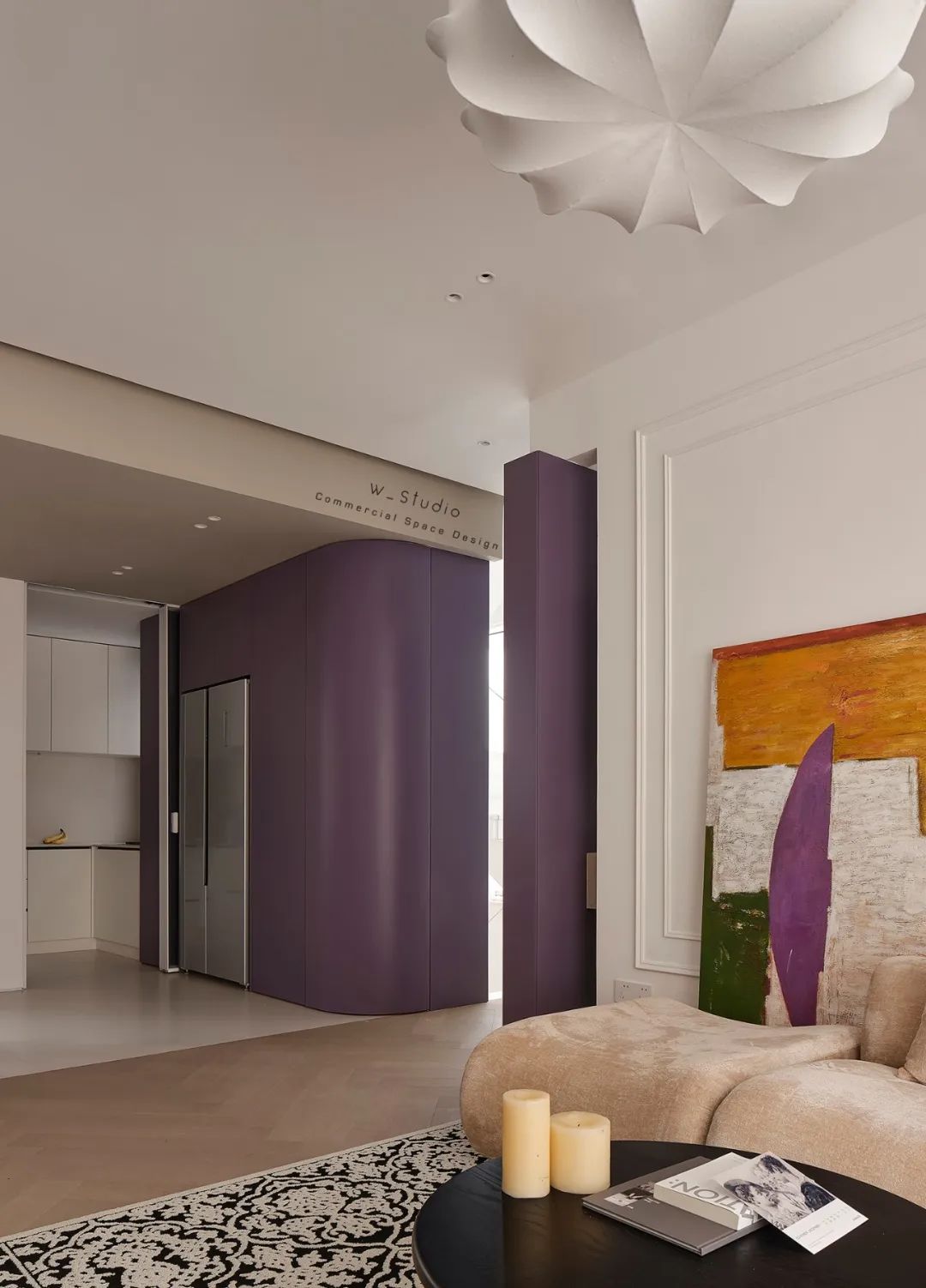 莫奈色彩的现代家居丨无一内建筑设计事务所-7