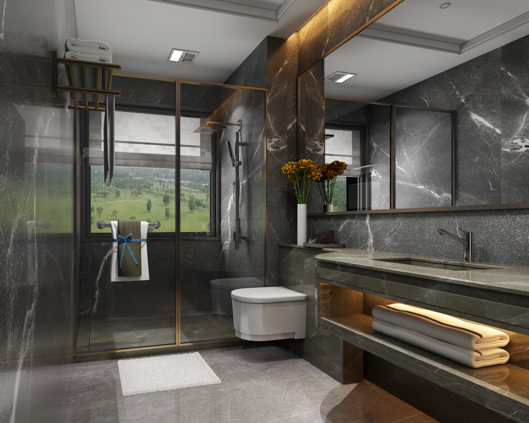 现代轻奢复式楼设计-4