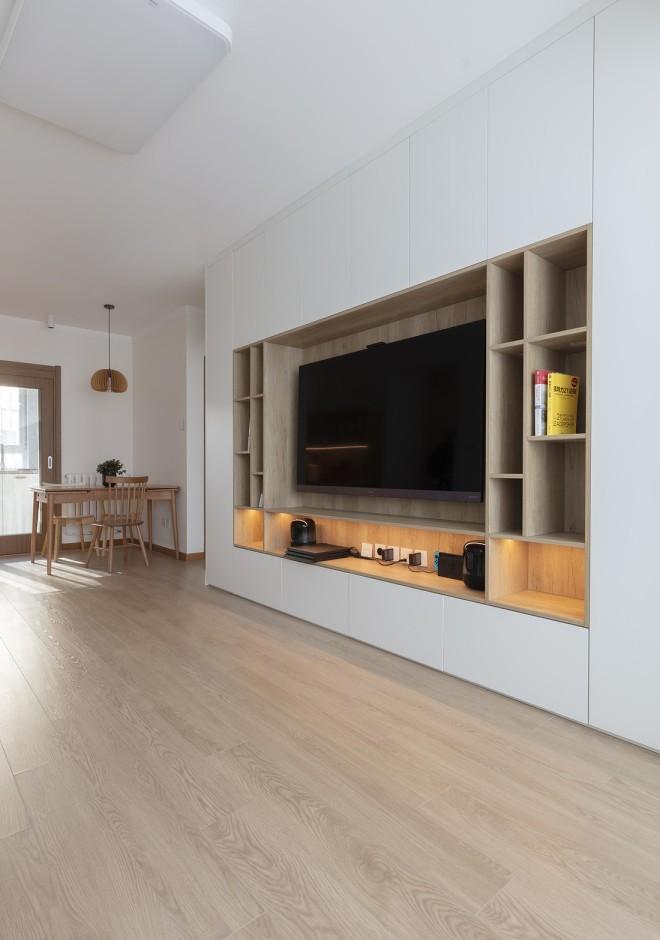 原木++奶白,温馨治愈的宜居之家-27