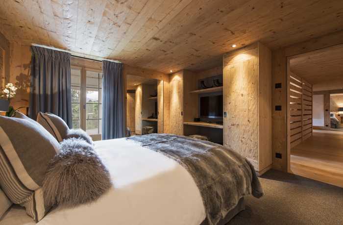 奥地利木屋别墅的现代黑色内饰设计-21