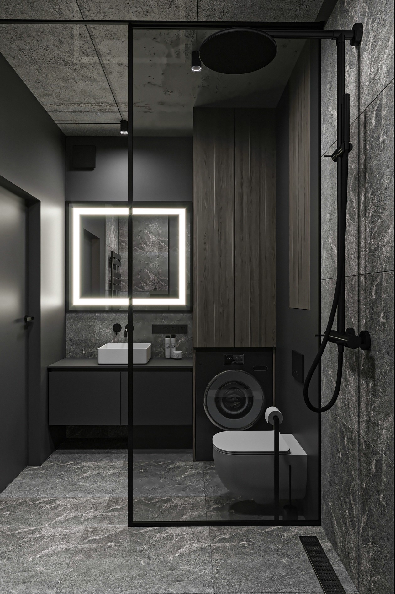 水泥质感，灰色系空间设计！-8