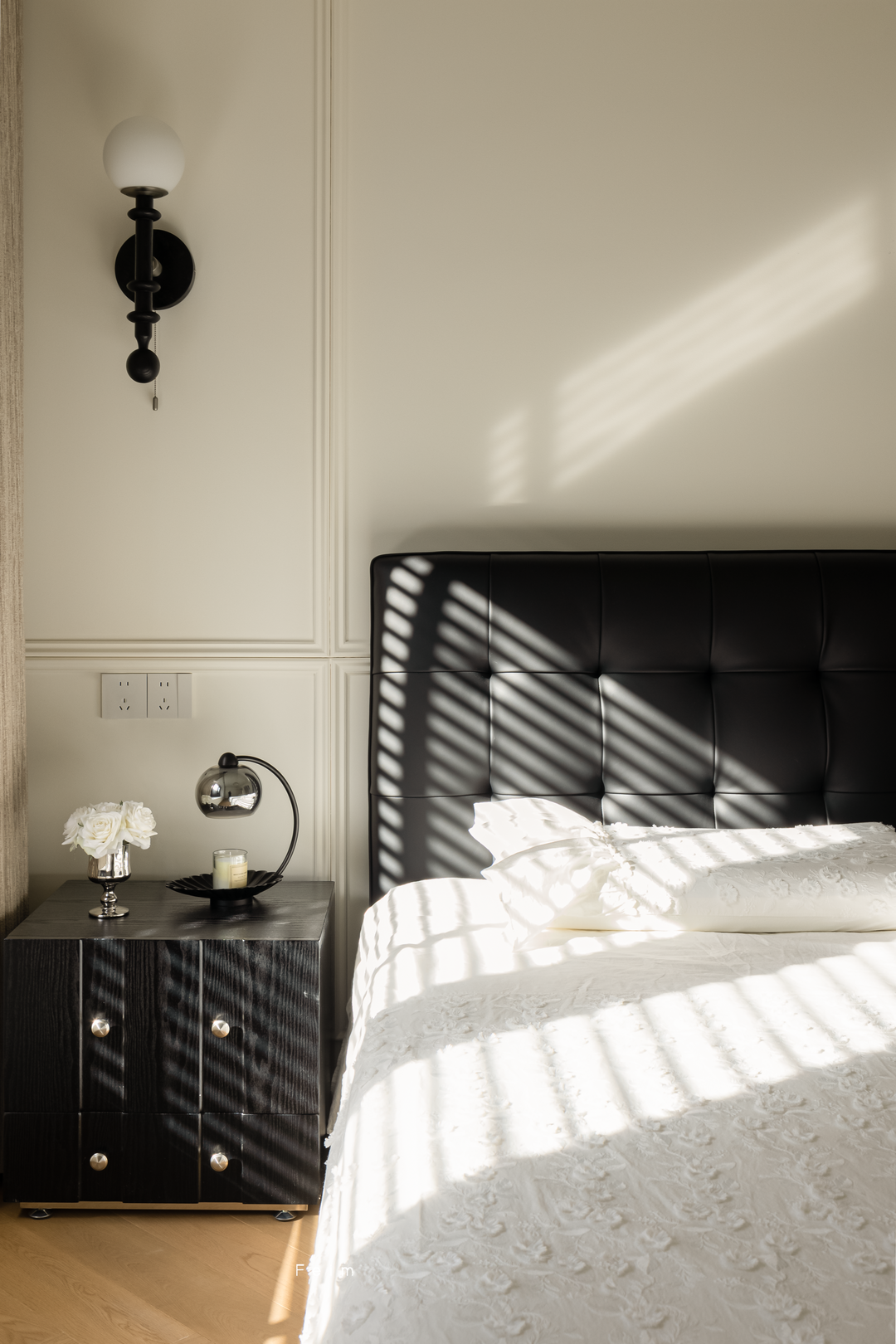 143㎡精装修全拆改,打造现代法式与中古融合的家丨飞墨设计-44