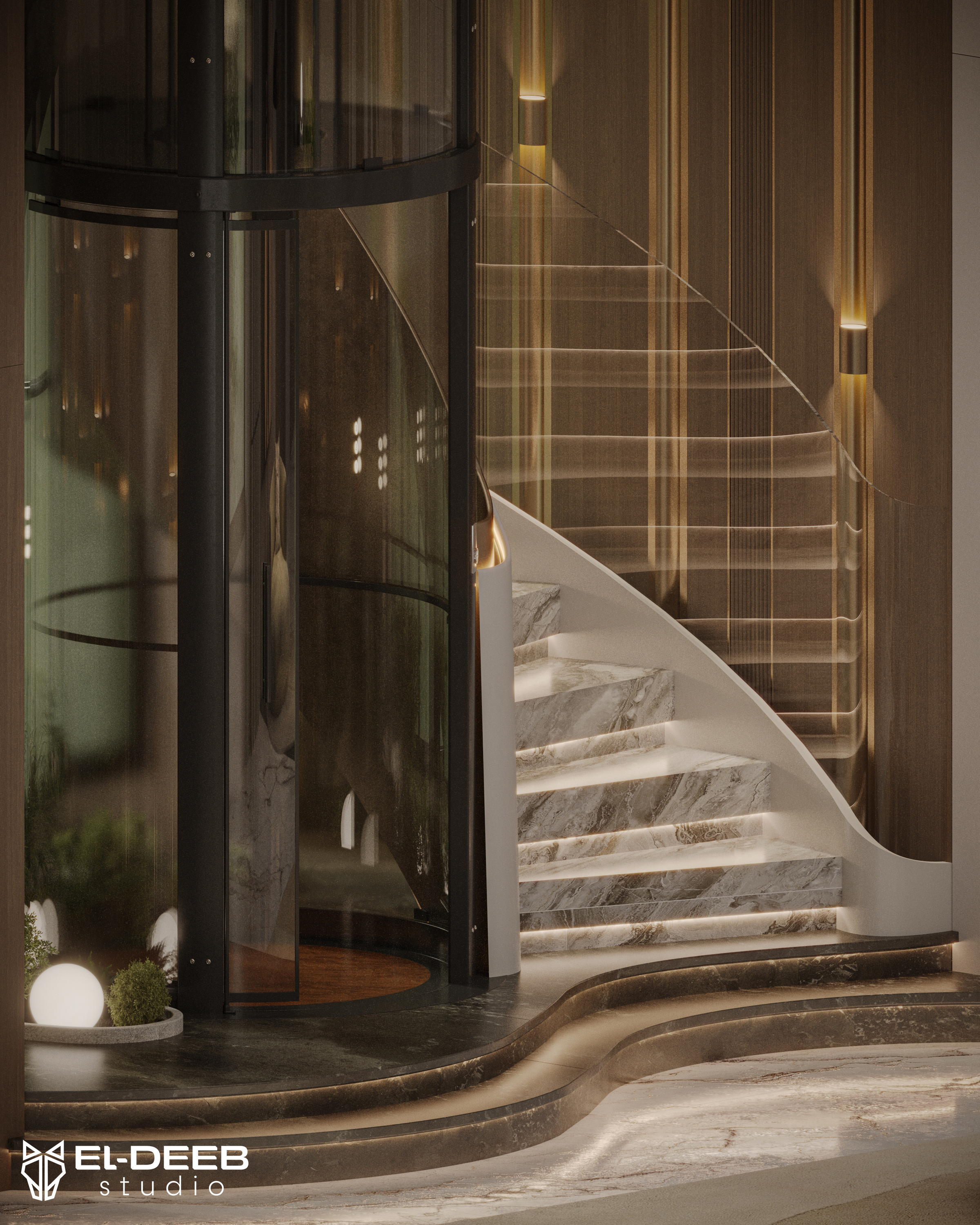 Organic Balance Villa Reception & Stairs-30